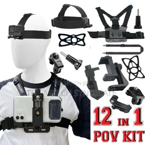 Handsfree Pov Vlog Chest + Head Strap Mount Holder - Phones Cameras