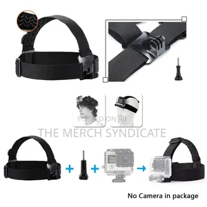 Handsfree Pov Sports Head Mount Holder Strap For Phones, Camera Vlogs