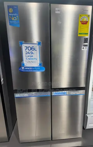 Midea 706ltr 5 Star Space Master French Door Fridge Inverter Quattro