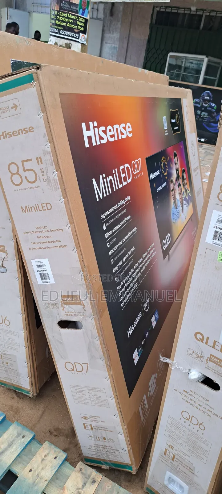 Hisense 85" Usa Type Class Qled Qd7f Mini-Led Uhd Smart HDR