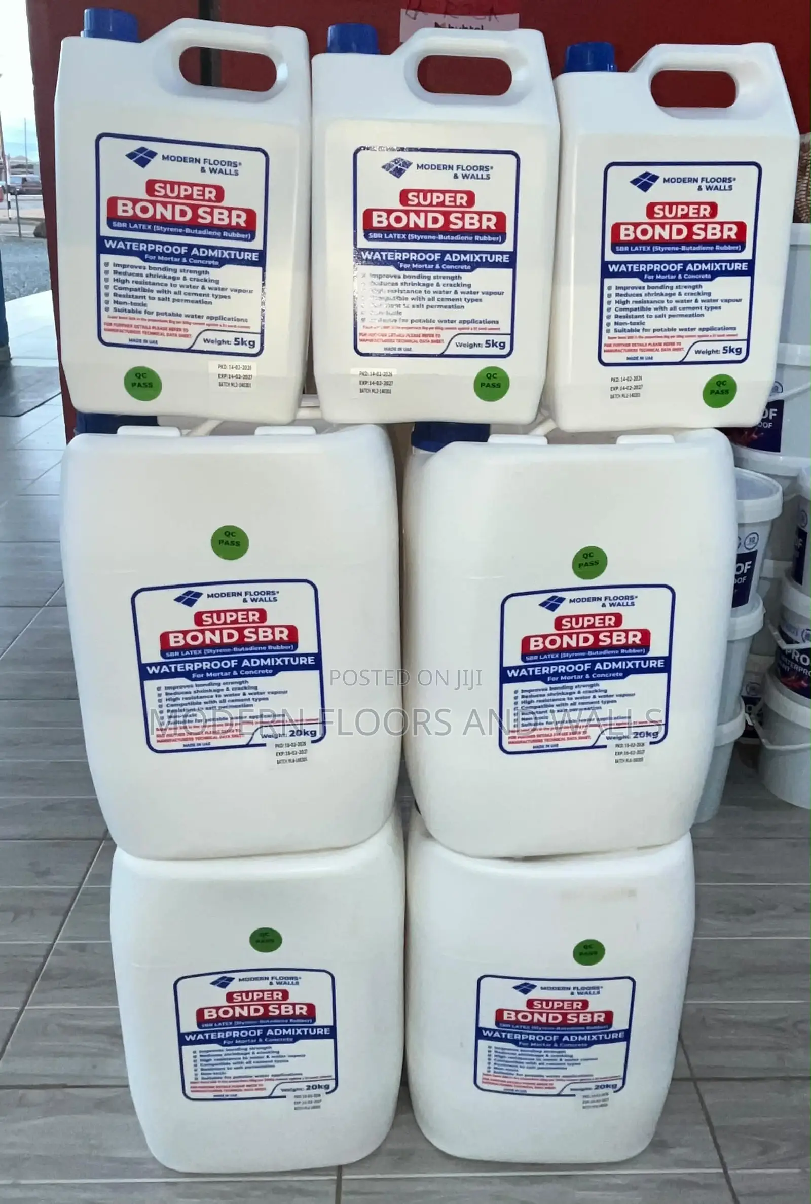 20kg Super Bond SBR Latex Waterproof Admixture for Mortar Concrete