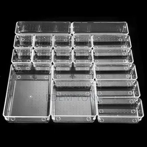 20 Pieces Drawer Organizer With 5 Sizes,Makeup, Cosmetics, Office,