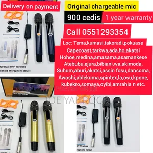 2:1 Rechargeable Wireless/Cordless Heavy Mic