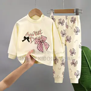 Children's Cotton Underwear Set, Loungewear Clothing, Age 1-5yrs