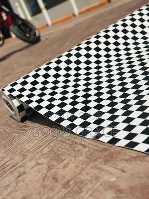 2nd Grade American Rubber Carpet With Black and White Design