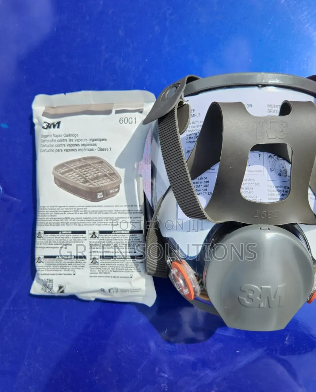 Original 3m Full Face Mask With Organic Vapor Cartridge (6001)