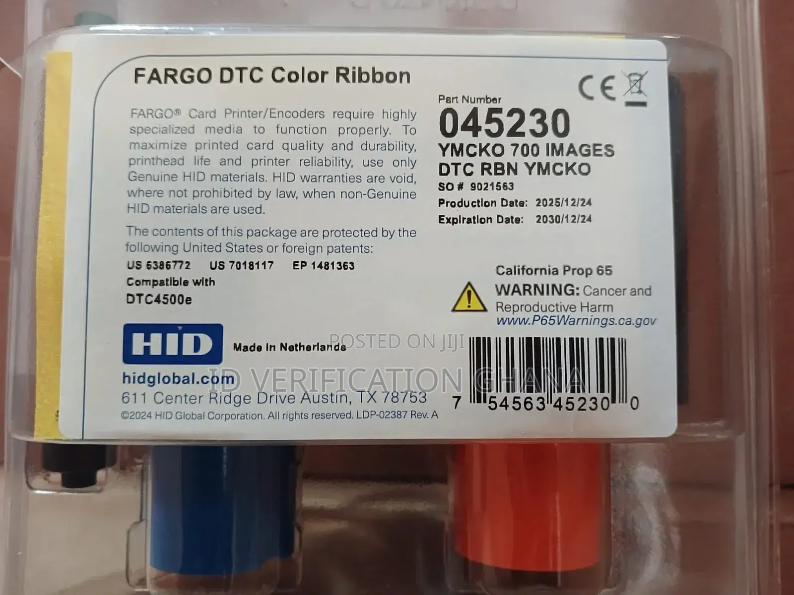 DTC 4500 Full Color Ribbon (700 Images)