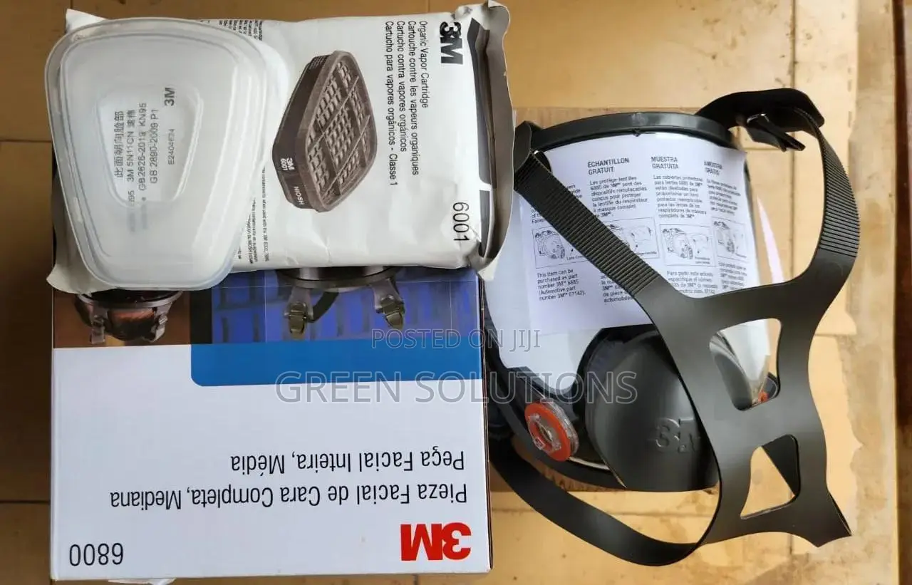 Original 3m Full Face Mask With Organic Vapor Cartridge (6001)
