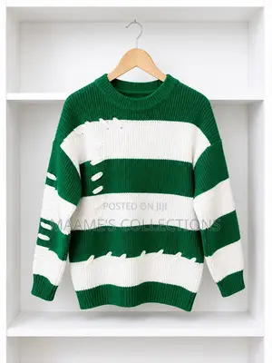 Men’S Color Block Knitted Sweater / Cardigan / Pullover