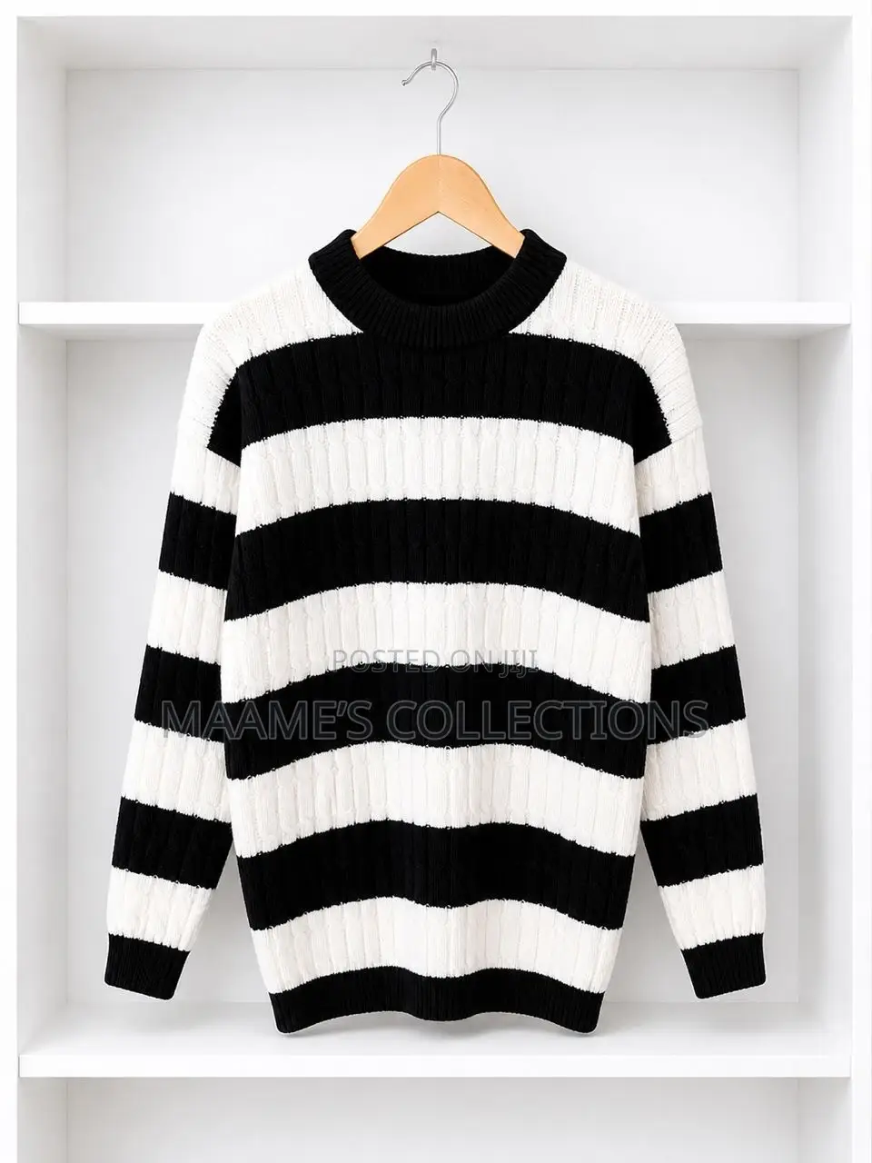 Men’S Blocked Knitted Pullover Sweater