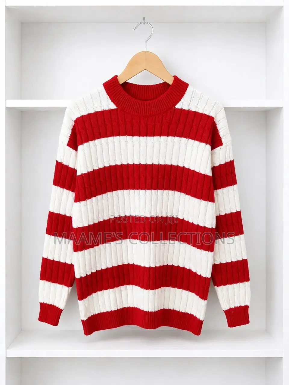 Men’S Blocked Knitted Pullover Sweater