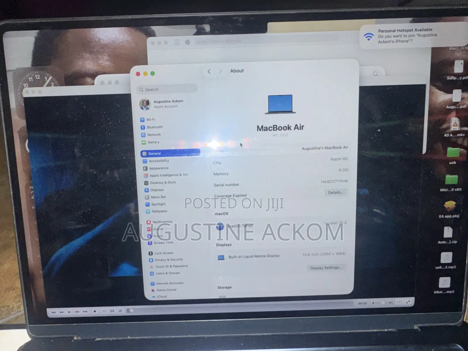 Laptop Apple MacBook Air 8GB Apple M2 SSD 256GB