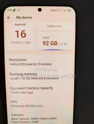 Mobile Phone 1 TB Black