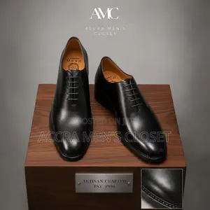 Men's Leather Dress Shoes – Oxford Loafer Formal Shoes in Black