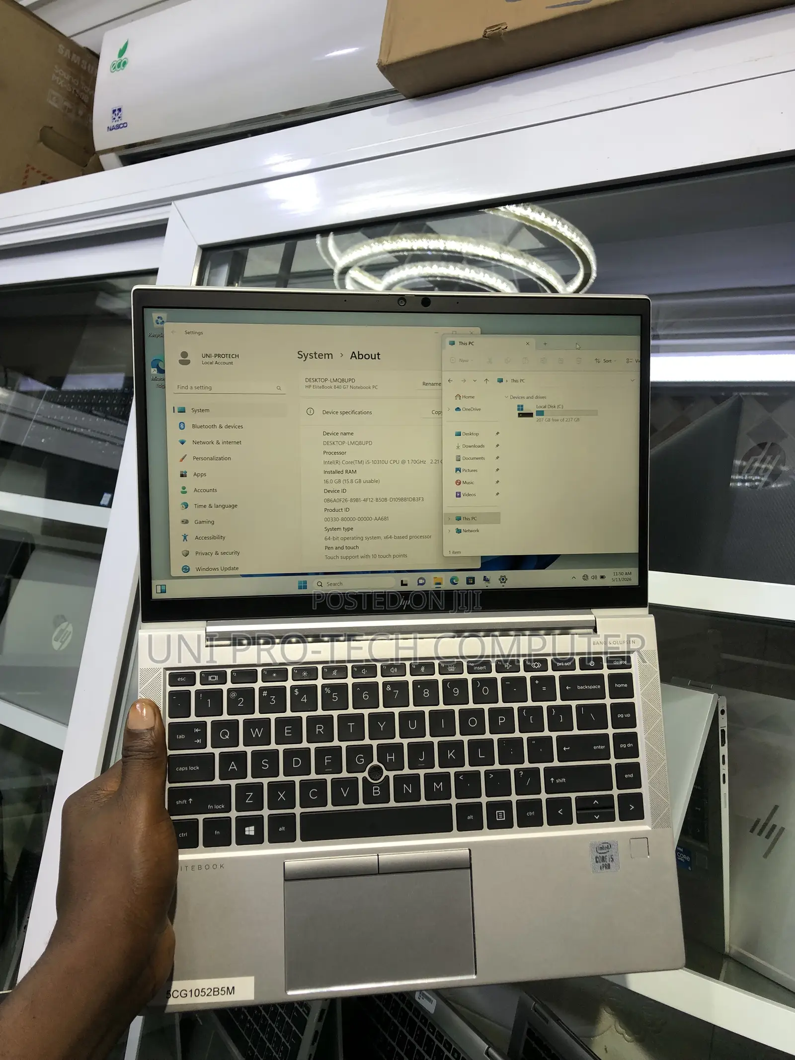 Laptop HP EliteBook 840 G7 16GB Intel Core i5 SSD 256GB