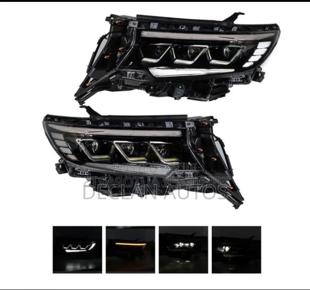 Toyota Land Cruiser Prado Led Spec Headlights 2018 2019 2020 2021 2022