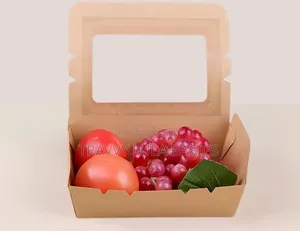 New Kraft Paper Box Lunch-1200ml