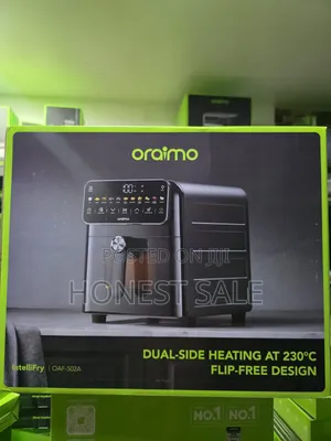 Oraimo Intellifry 9l 230°C Dual Side Flip Free Air Fryer
