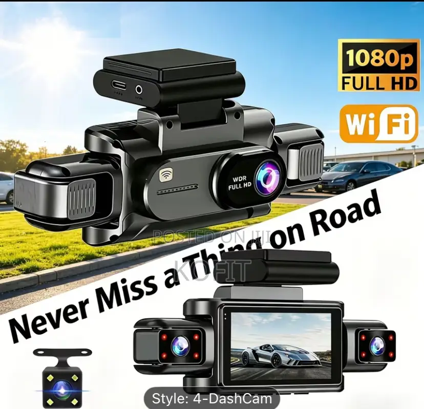 3-Chanel Dash Cam 1080p