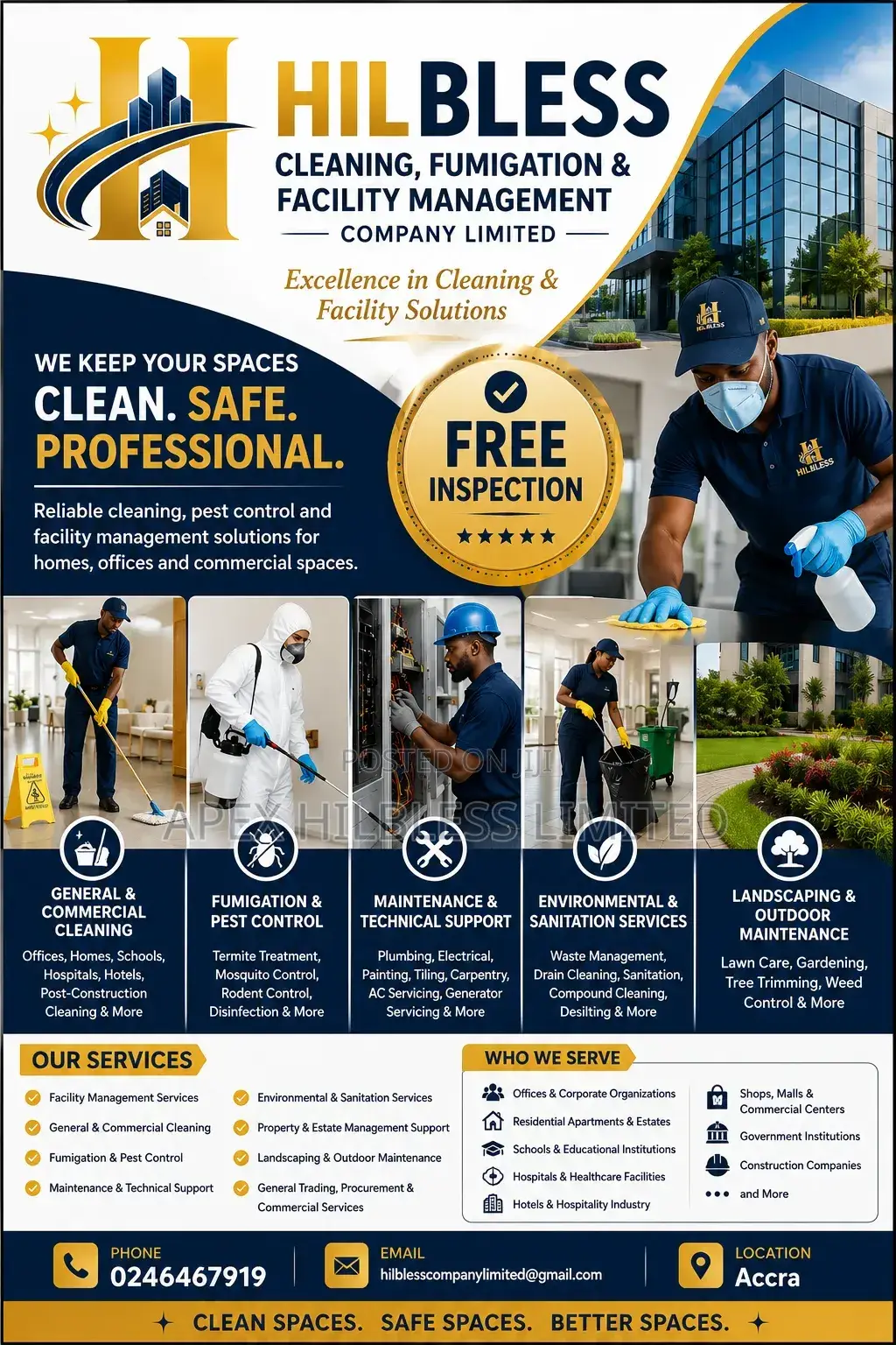 Hilbless Cleaning, Fumigation Facility Management Company Limited