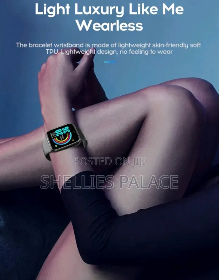 Y68 Smart Watch Heart Rate Blood Pressure Blood Oxygen
