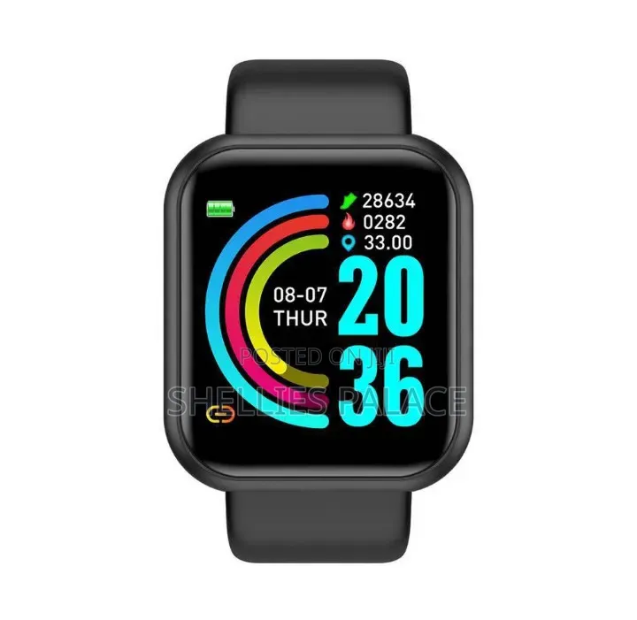 Y68 Smart Watch Heart Rate Blood Pressure Blood Oxygen