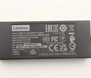 Usb-C to 2.5g Lan Adapter Ethernet Rj45 Dongle Original Lenovo Brand