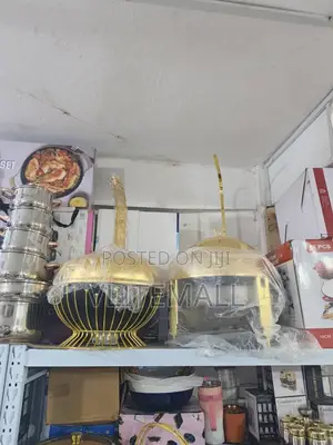 Luxury Gold-plated Round Chafing Dish