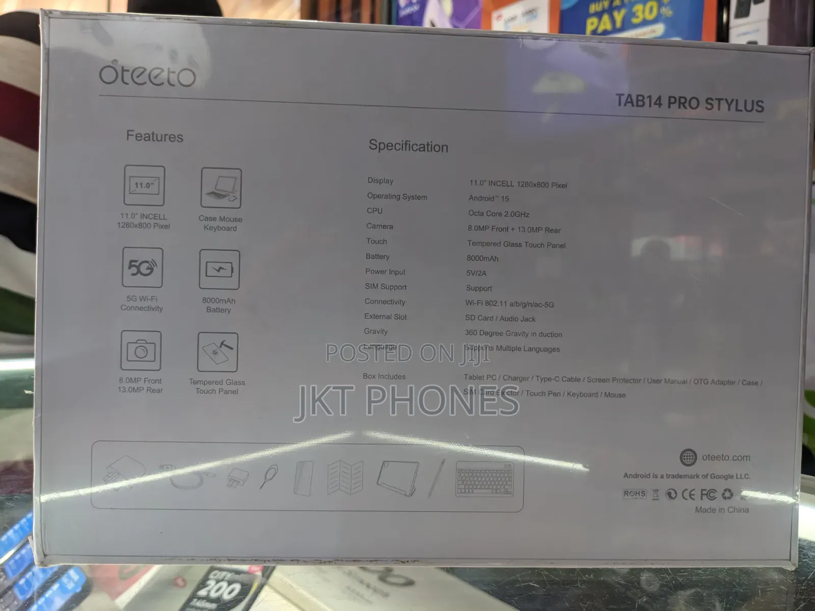 New Oteeto TAB 14 Pro 512 GB Blue