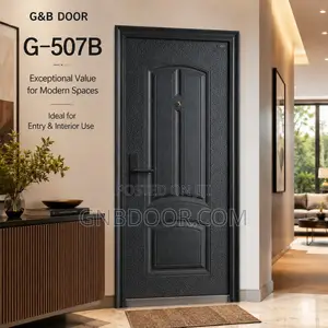 G507b H Design Metal Door Black Color