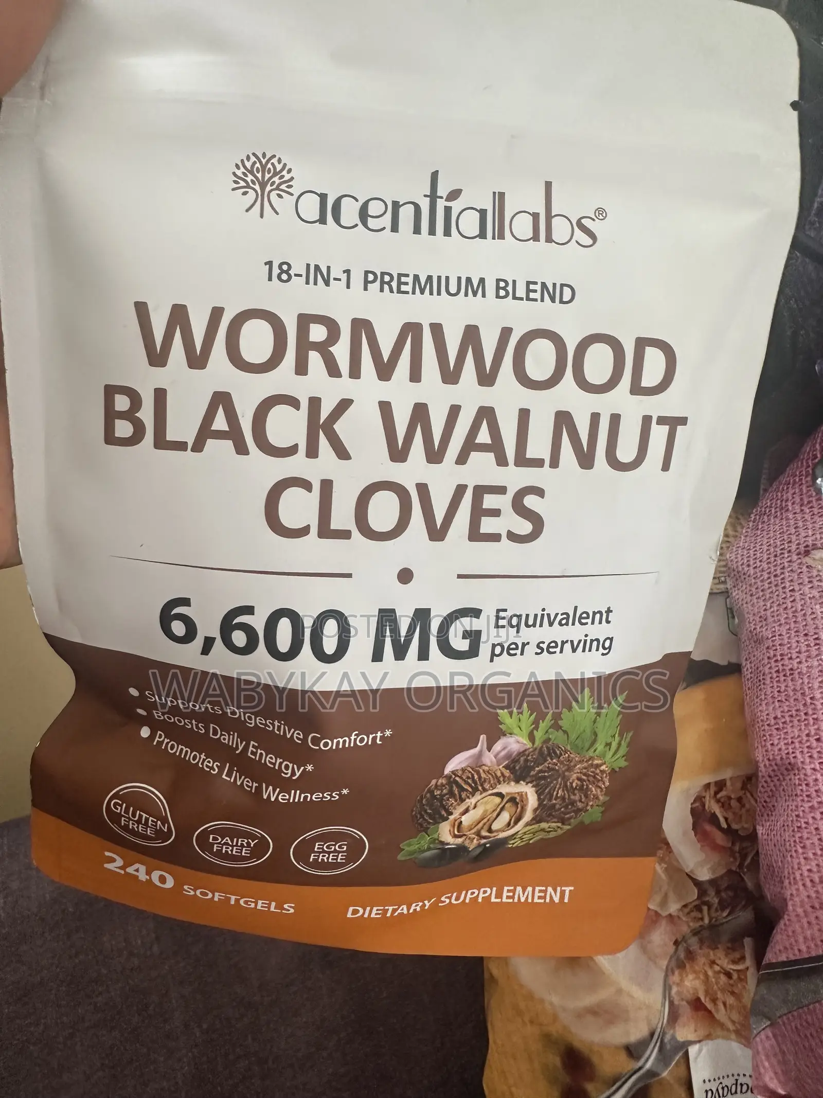 Wormwood Black Walnut Cloves 240 Softgels