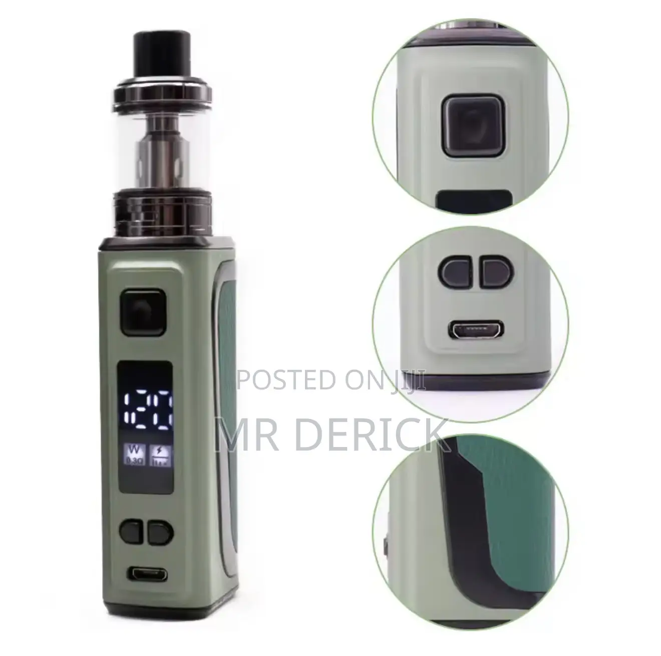Wolfcoolvape 120w Vape Electronic Cigarette Vaporizer Ecigarette Green