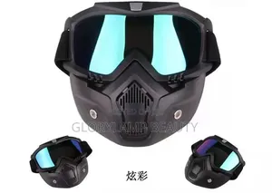 Detachable Motor Goggles Mask – Full Face Shield With Anti-Fog Glasses