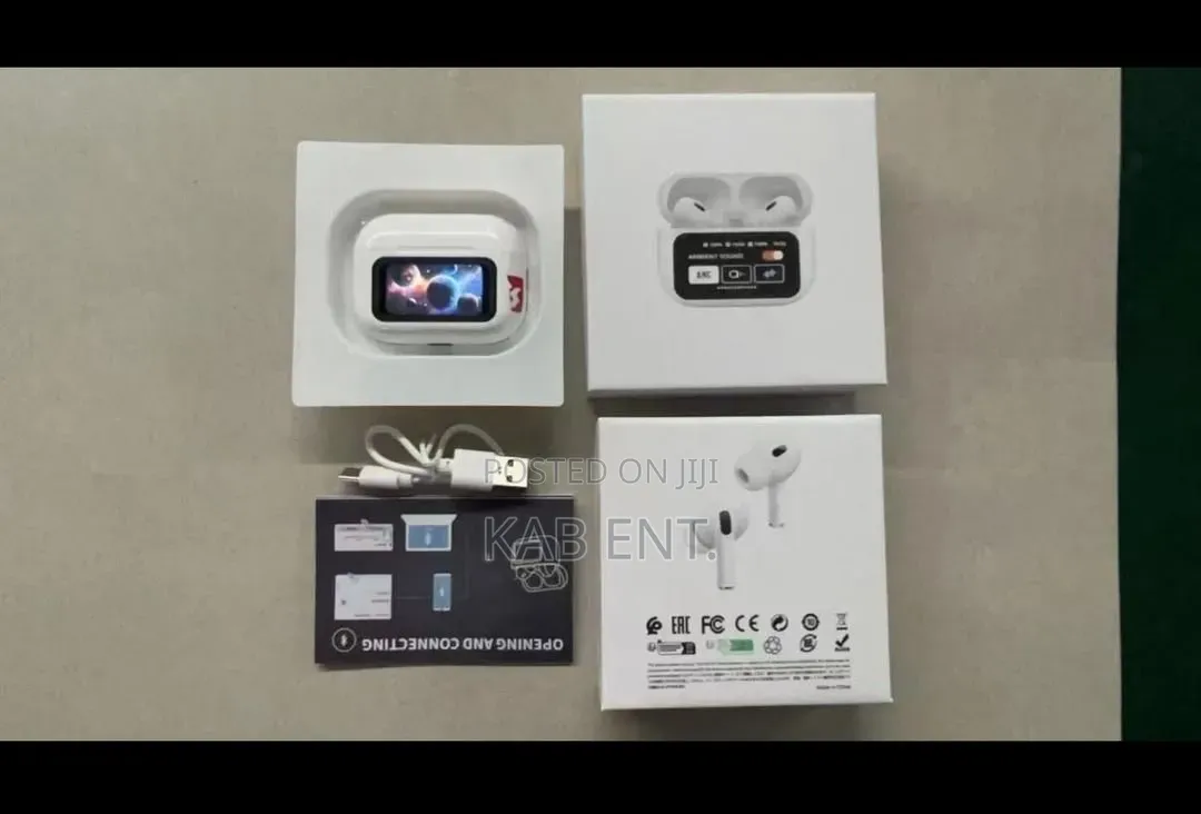 Anc/Enc True Wireless Earbuds With LCD Display Case