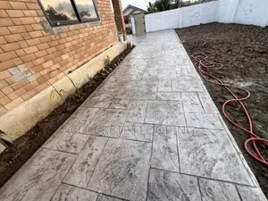 Ashlar Slate Concrete Floor #011