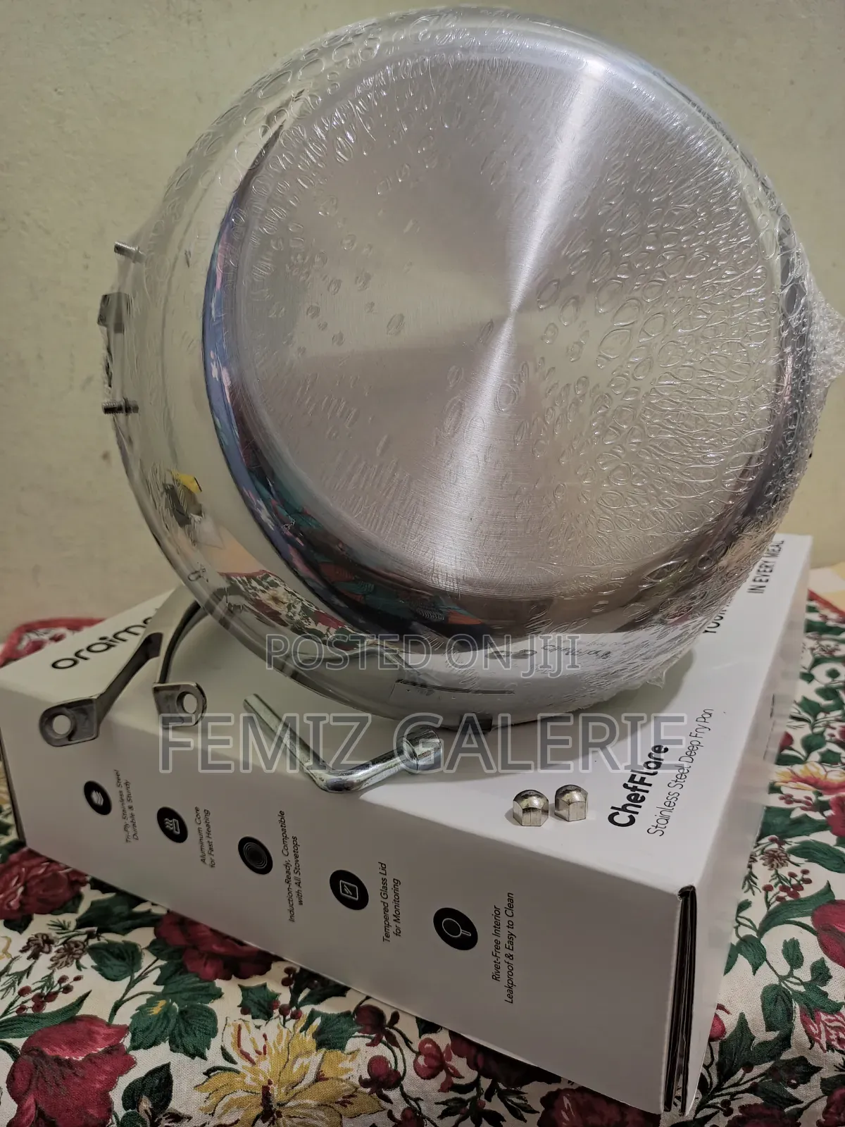 Oraimo Chefflare Durable Premium Stainless Steel Deep Fry Pan