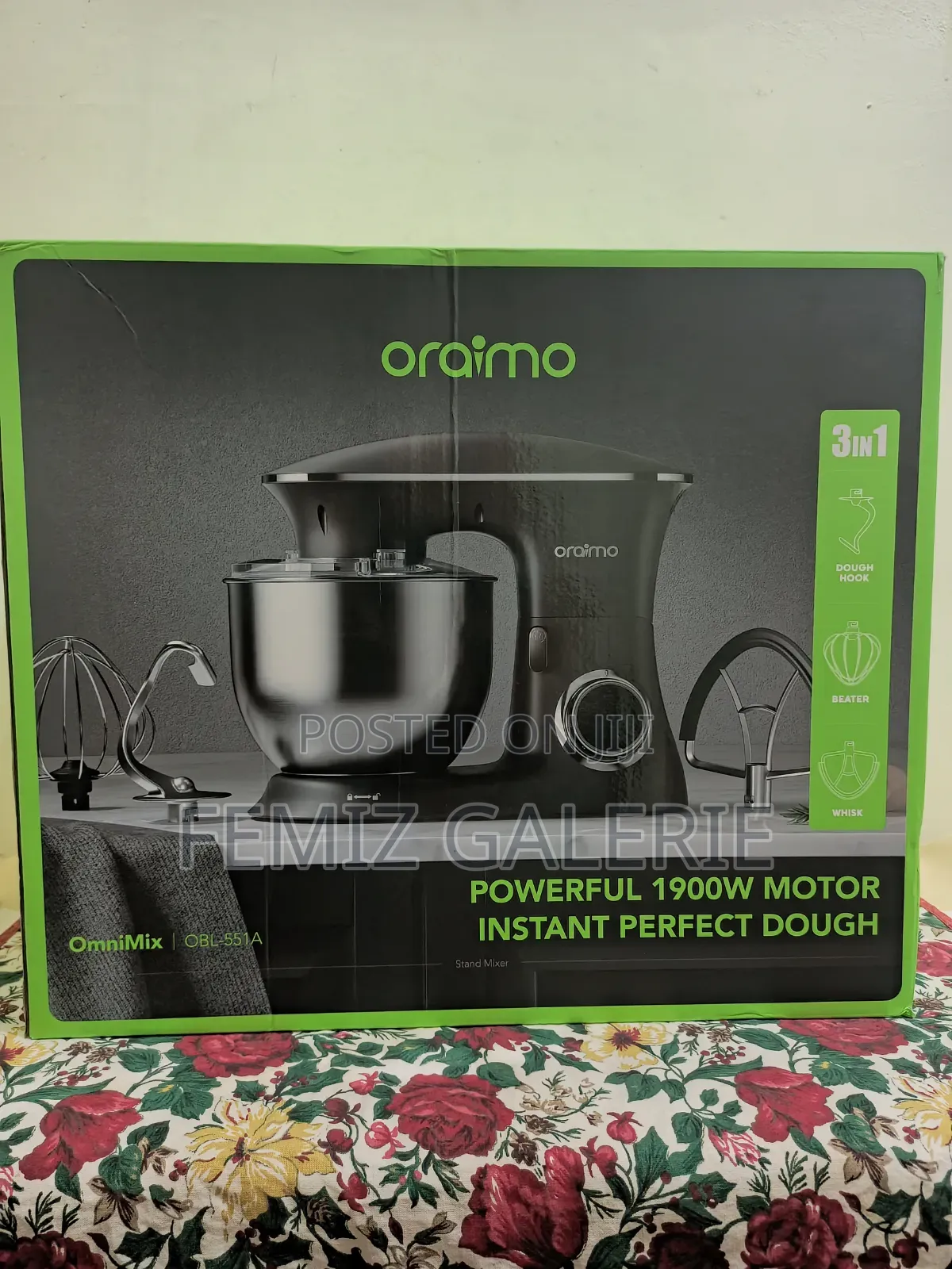 Oraimo Ominimix 6 Speeds Durable All Metal Gears Stand Mixer