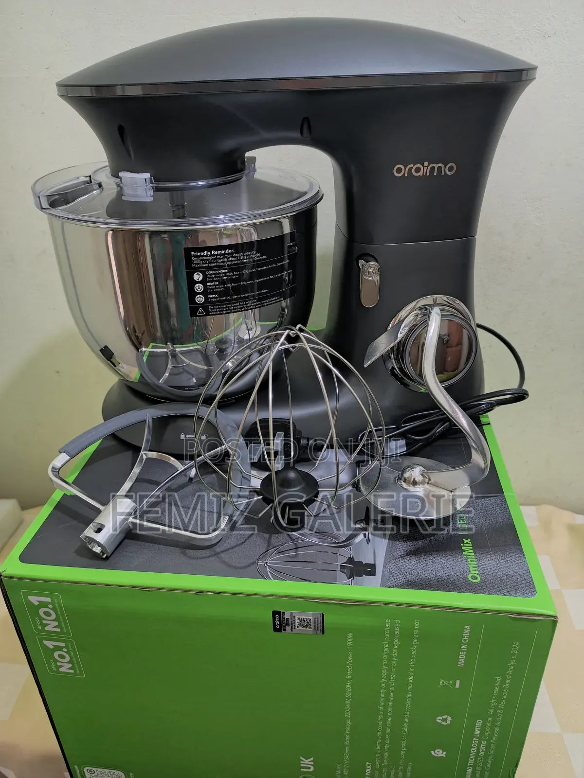 Oraimo Ominimix 6 Speeds Durable All Metal Gears Stand Mixer
