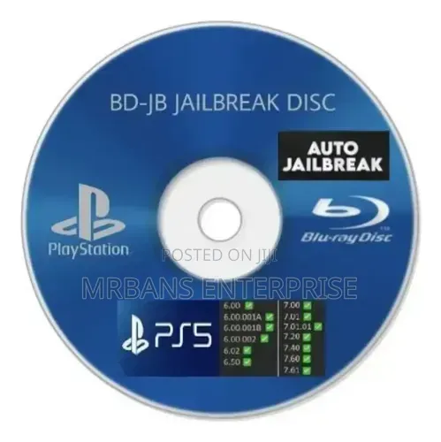 Ps5 Bd Jd Disc for Jailbreaking Playstation 5 12.00 and Below