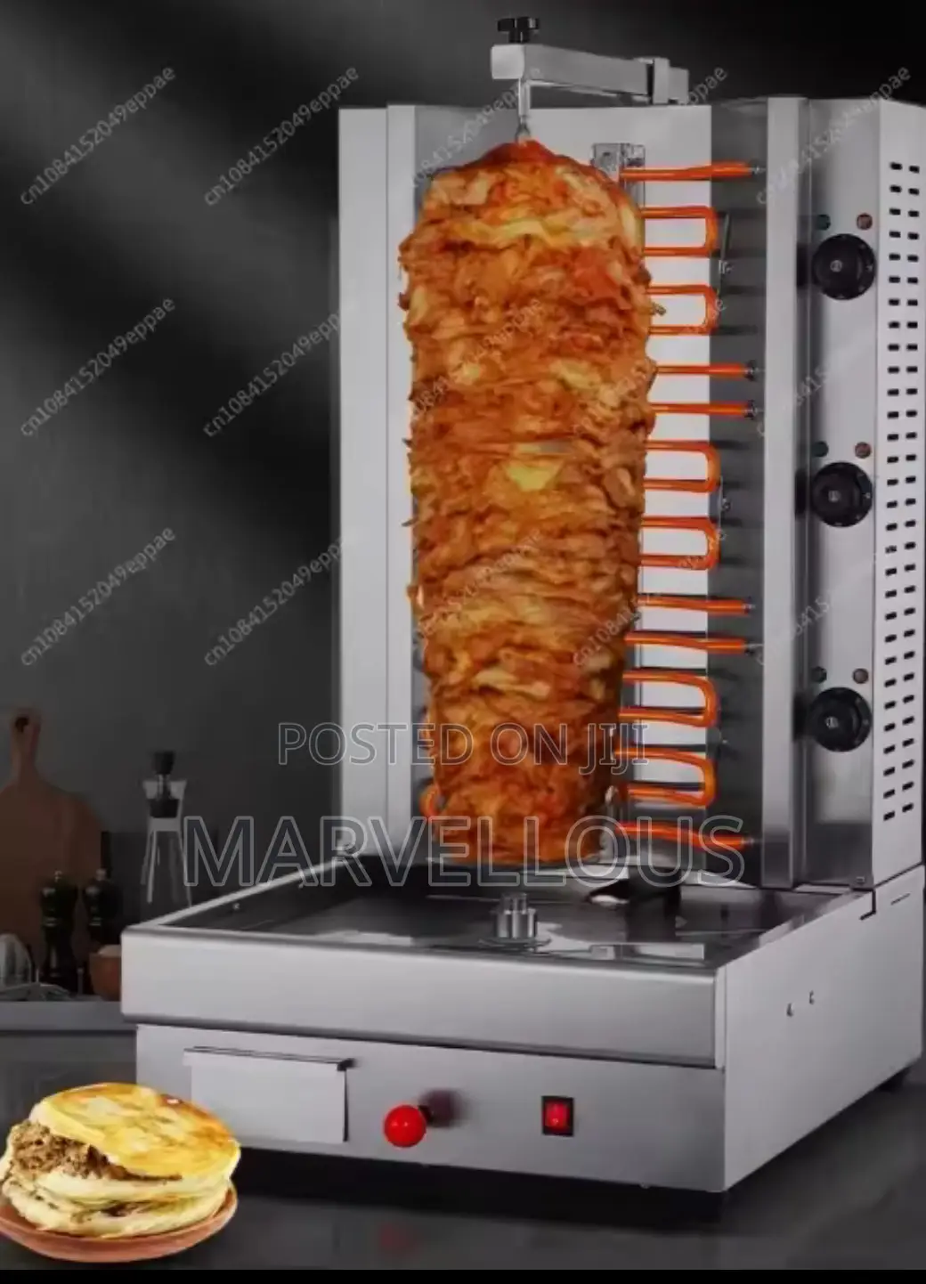 4-Burner Commercial Shawarma Machine – Restaurants Vendors | Accra