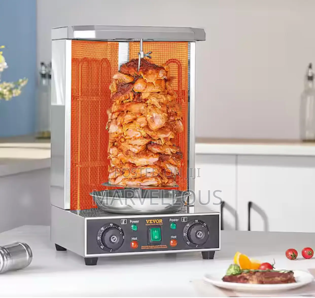 4-Burner Commercial Shawarma Machine – Restaurants Vendors | Accra