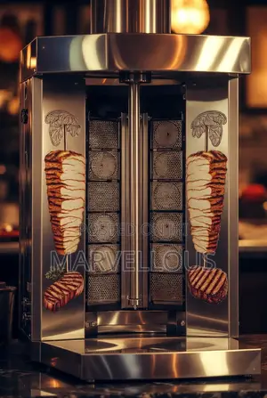 4-Burner Commercial Shawarma Machine – Restaurants Vendors | Accra