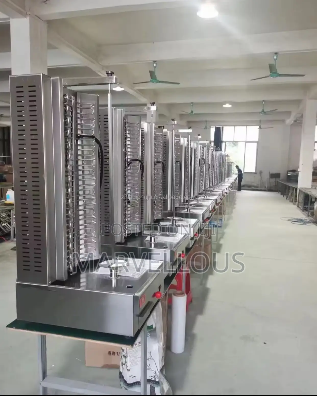 4-Burner Commercial Shawarma Machine – Restaurants Vendors | Accra