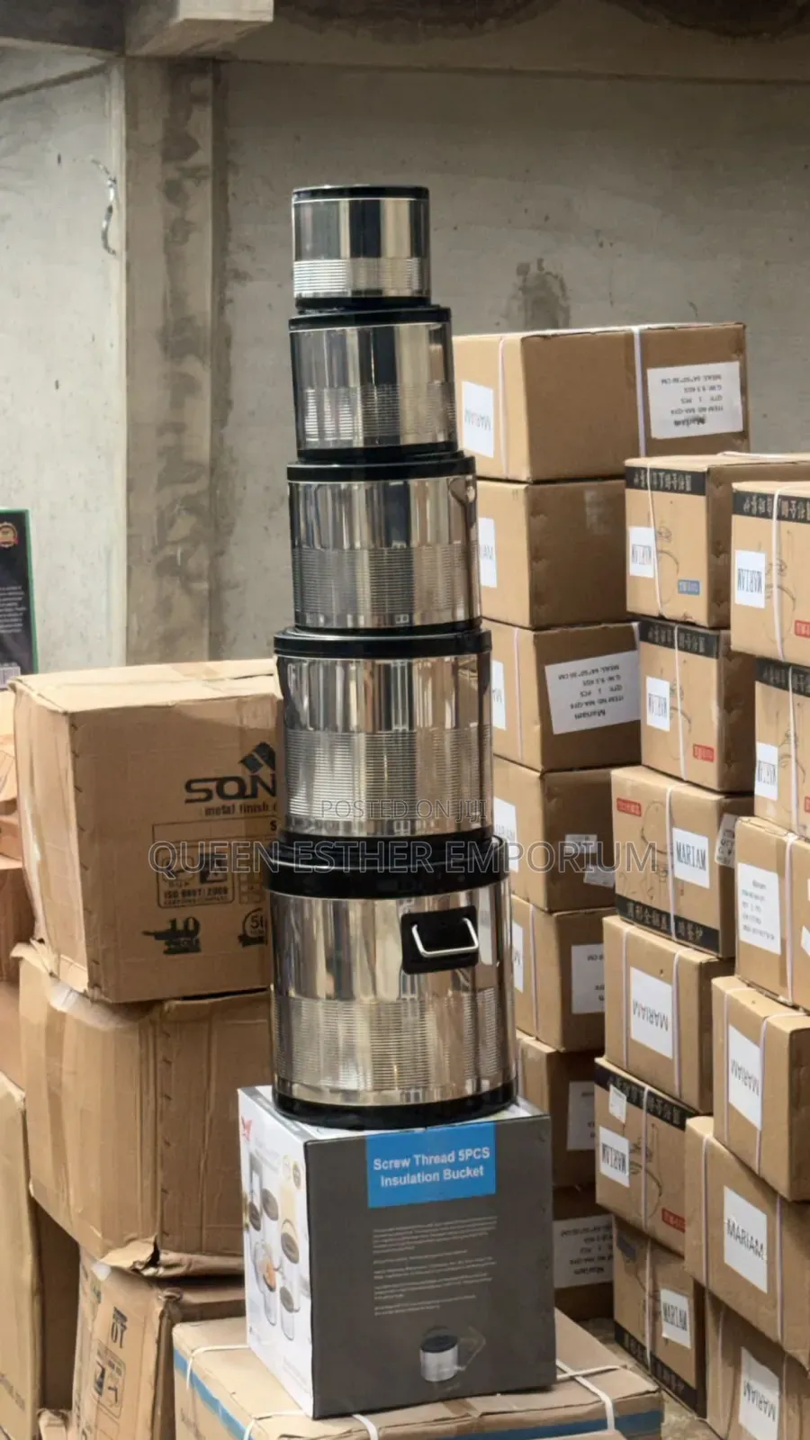 5set Stainless Steel Insulation Barrel