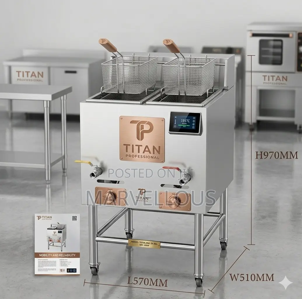 Professional Dual-Tank Deep Fryer.Built for Heavy Duty Performance