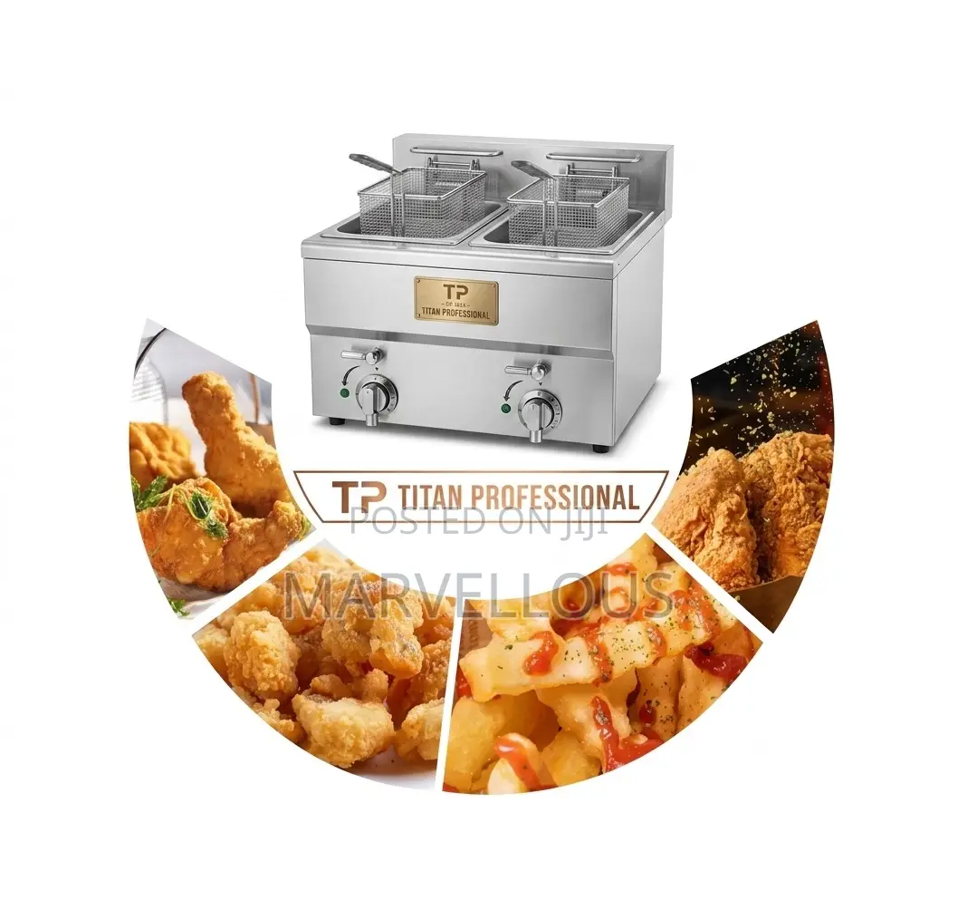 Professional Dual-Tank Deep Fryer.Built for Heavy Duty Performance