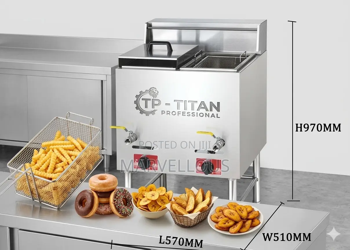 Professional Dual-Tank Deep Fryer.Built for Heavy Duty Performance