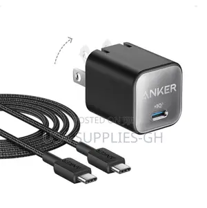 Anker 511 (30w, Nano 3) Gan Fast Phone Charger, 6ft Cable From Usa