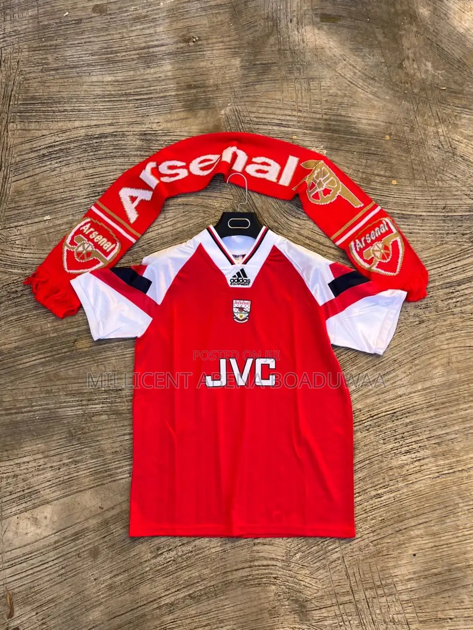 Arsenal Jersey and Muffler