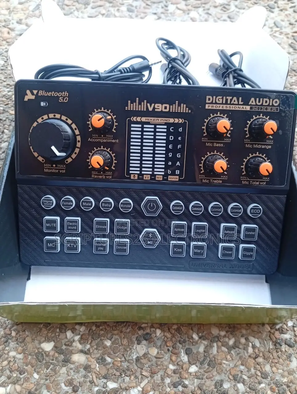 V90 Podcast Live Soundcard Digital Mixer Sound Card
